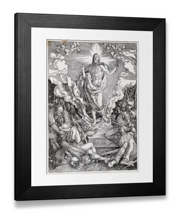 Framed Print : Roman Soldiers Asleep as Jesus is Resurrected Framed Print : Roman Soldiers Asleep as Jesus is Resurrected