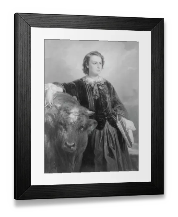 Framed Print : Portrait of Rosa Bonheur by Edouard Dubufe Framed Print : Portrait of Rosa Bonheur by Edouard Dubufe