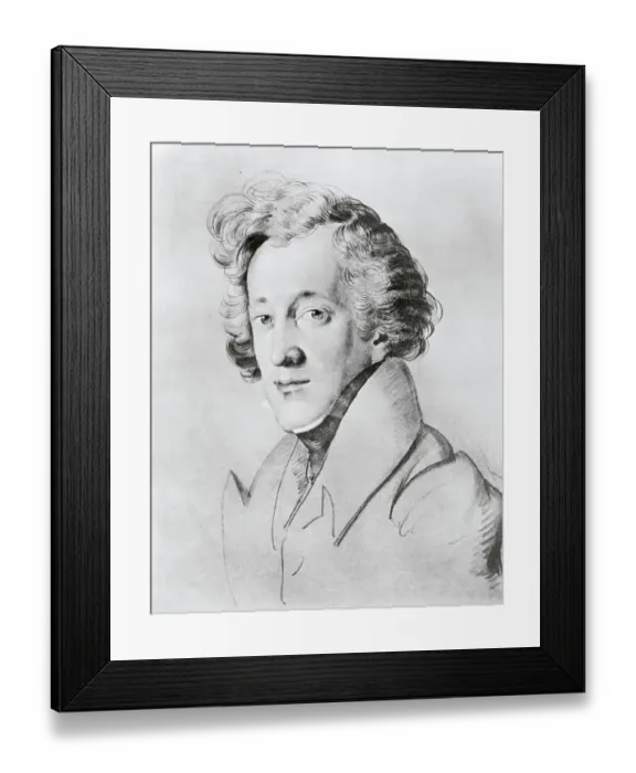 Framed Print : Portrait of Felix Mendelssohn-Bartholdy Framed Print : Portrait of Felix Mendelssohn-Bartholdy