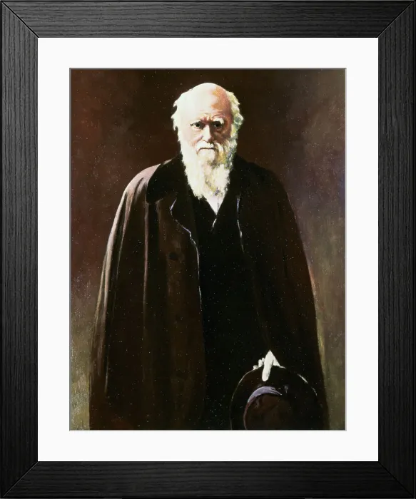 Framed Print : Portrait of Charles Darwin