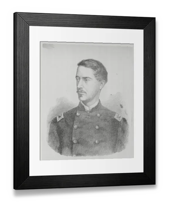 Framed Print : Portrait of Colonel Ulric Dahlgren Framed Print : Portrait of Colonel Ulric Dahlgren