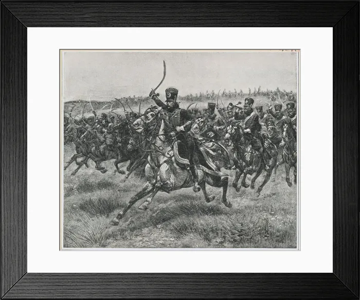 Framed Print : French Cavalry Scene