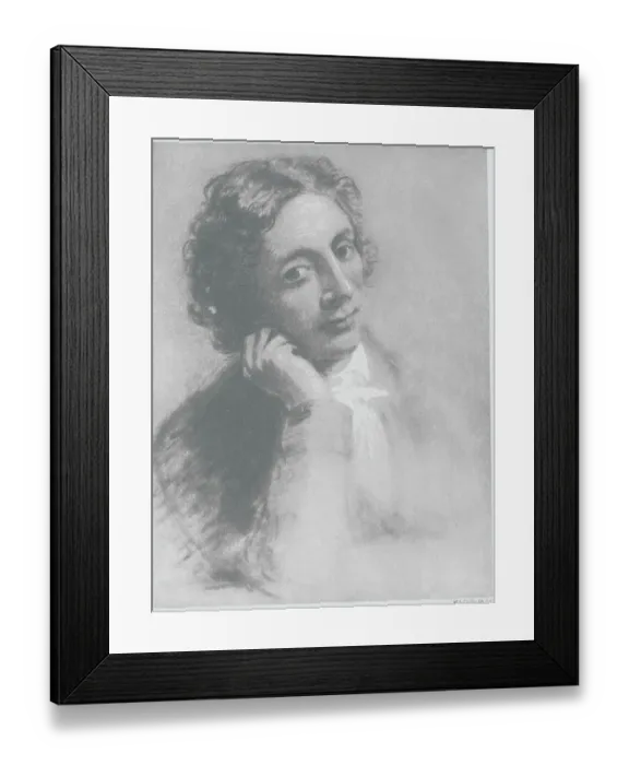 Framed Print : Poet John P. Keats in Pensive Pose Framed Print : Poet John P. Keats in Pensive Pose