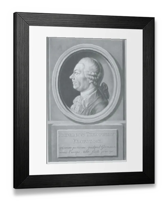 Framed Print : Profile Portrait of German Poet Friedrich Gottlieb Klopstock Framed Print : Profile Portrait of German Poet Friedrich Gottlieb Klopstock