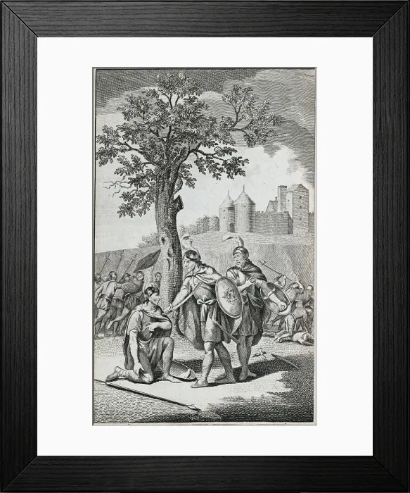 Framed Print : King Athlestan and Troops Capturing Leofrid Framed Print : King Athlestan and Troops Capturing Leofrid