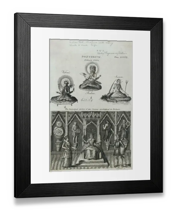 Framed Print : Depiction of Various Indian Dietys