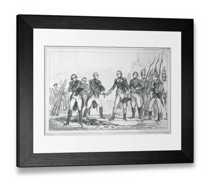 Framed Print : Burgoyne Surrendering at Saratoga Framed Print : Burgoyne Surrendering at Saratoga