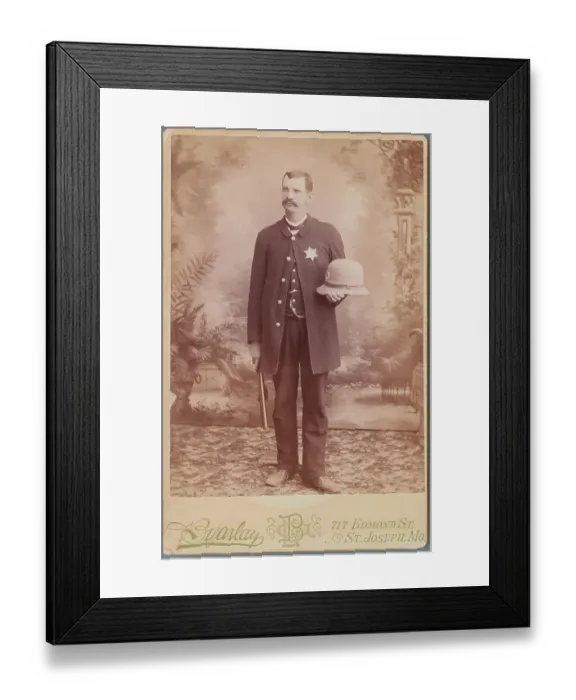 Framed Print : Turn-of-the-Century Policeman Framed Print : Turn-of-the-Century Policeman