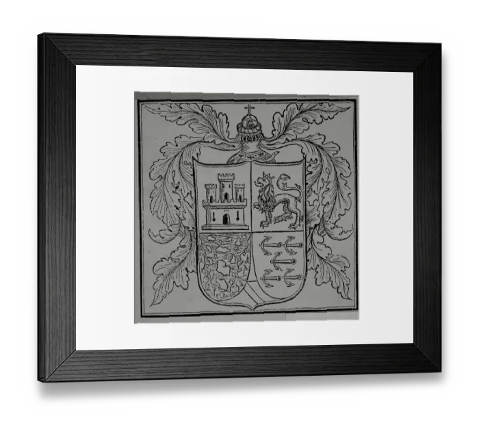 Framed Print : Display of the Arms of Columbus Shield Framed Print : Display of the Arms of Columbus Shield