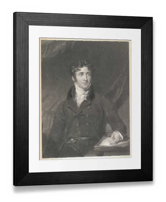 Framed Print : Portrait of British Poet Thomas Campbell Framed Print : Portrait of British Poet Thomas Campbell