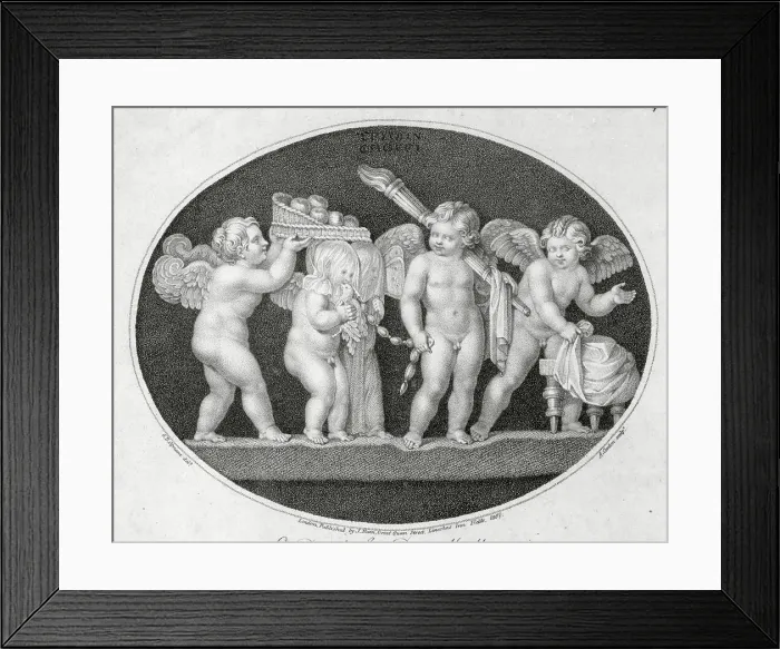 Framed Print : Congregated Young Angels Framed Print : Congregated Young Angels