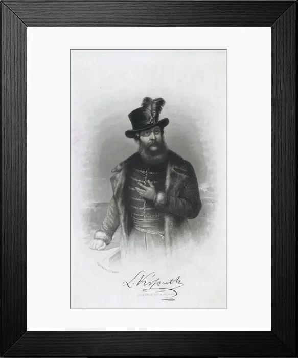 Framed Print : Portrait of Hungarian Governor Lajos Kossuth Framed Print : Portrait of Hungarian Governor Lajos Kossuth