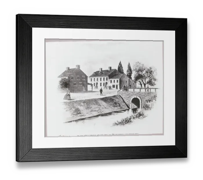 Framed Print : Stone Bridge at Broadway and Canal Street Framed Print : Stone Bridge at Broadway and Canal Street