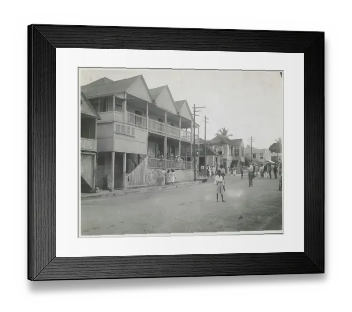 Framed Print : Pedestrians near Post Office in Antigua Framed Print : Pedestrians near Post Office in Antigua