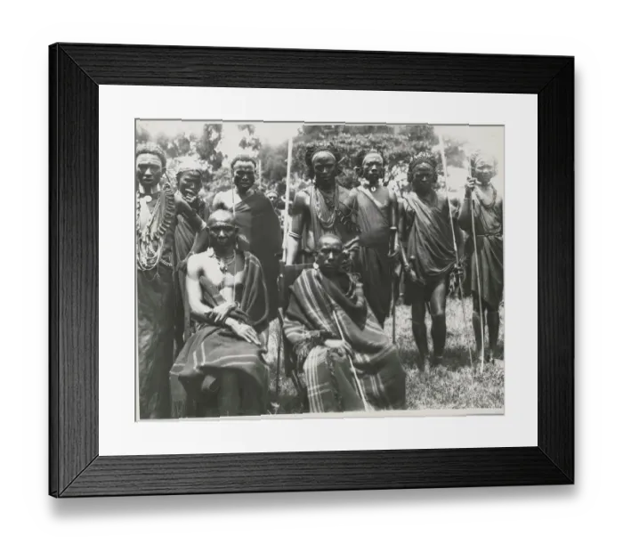 Framed Print : Portrait of East African Kikiyu Chieftains Framed Print : Portrait of East African Kikiyu Chieftains