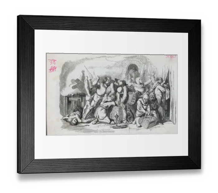 Framed Print : Criminals Rambling Through Jewish Synagogue Treasures