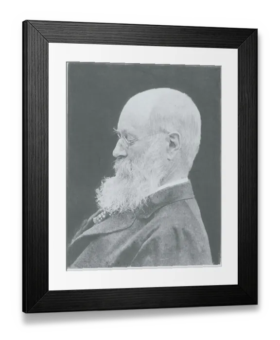Framed Print : Profile Portrait of Newspaper Editor Charles A. Dana Framed Print : Profile Portrait of Newspaper Editor Charles A. Dana