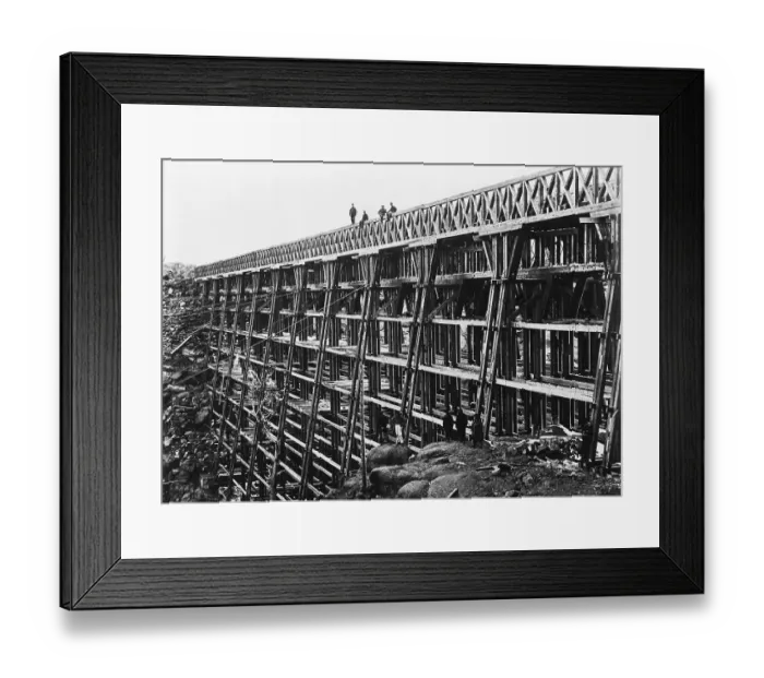 Framed Print : Railroad Bridge over Dale Creek Gorge Framed Print : Railroad Bridge over Dale Creek Gorge