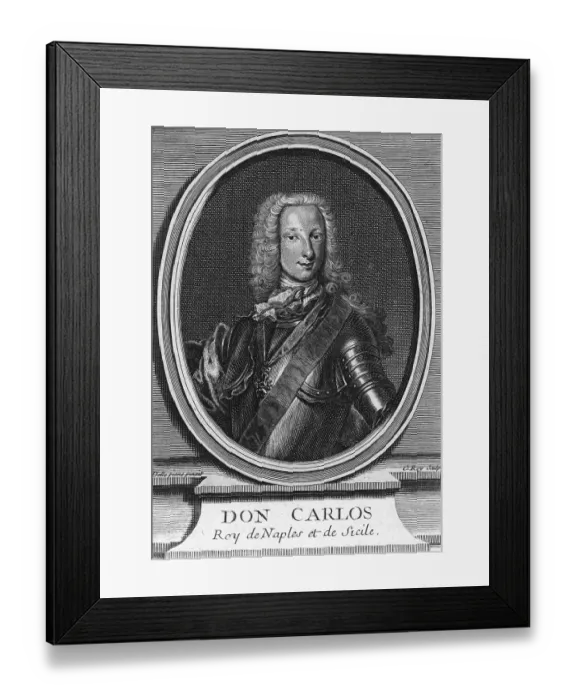 Framed Print : Portrait of Spanish King Don Carlos Framed Print : Portrait of Spanish King Don Carlos