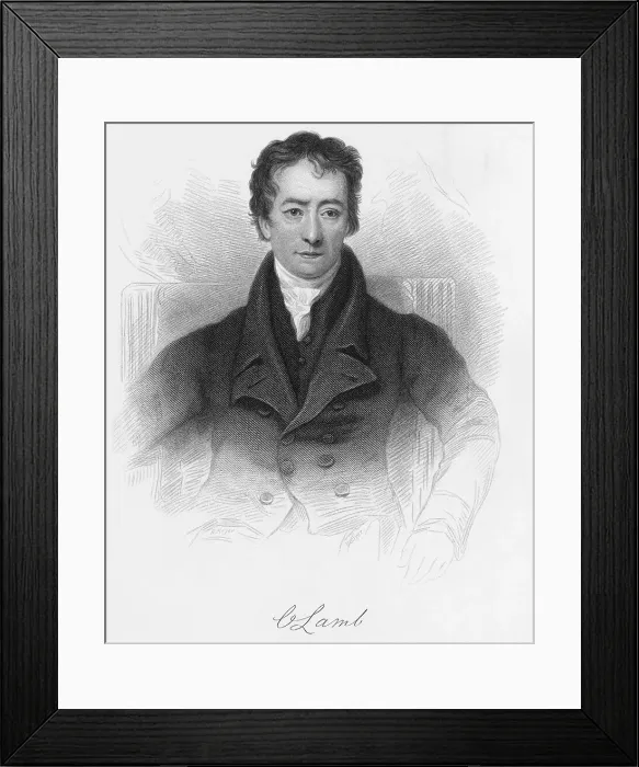 Framed Print : Portrait of Charles Lamb Framed Print : Portrait of Charles Lamb