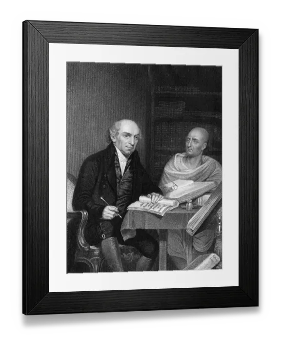 Framed Print : Missionary Bringing Baptist Teachings to India Framed Print : Missionary Bringing Baptist Teachings to India
