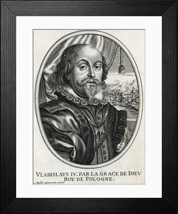 Framed Print : Portrait of Wladyslaw IV Vasa the King of Poland Framed Print : Portrait of Wladyslaw IV Vasa the King of Poland
