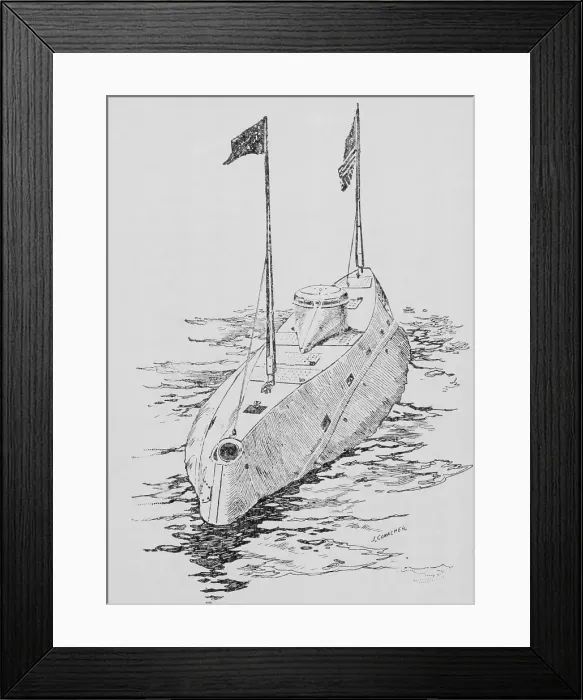 Framed Print : Holland Military Vessel on the Ocean Framed Print : Holland Military Vessel on the Ocean