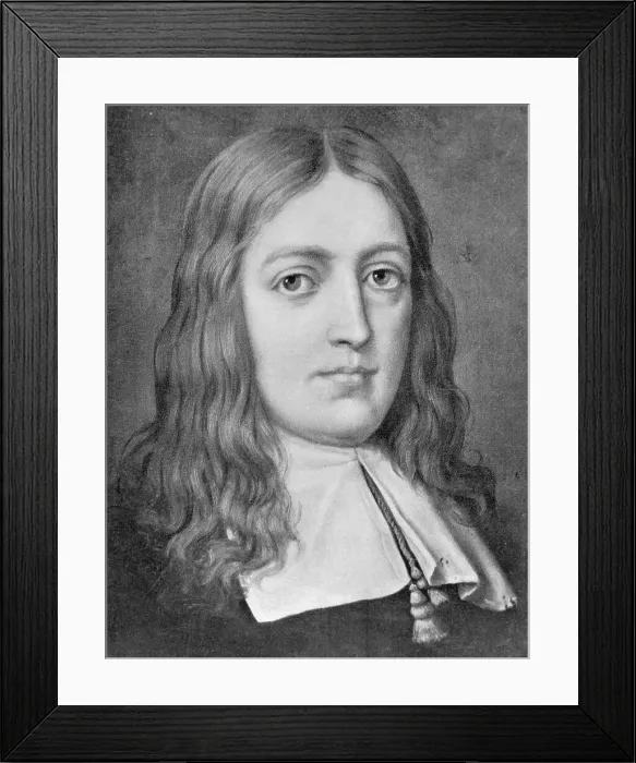 Framed Print : Portrait of Poet John Milton Framed Print : Portrait of Poet John Milton