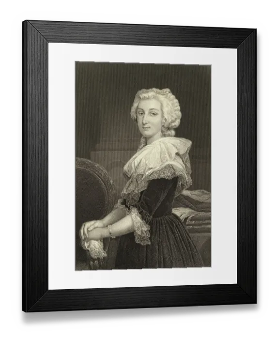 Framed Print : Portrait of Marie Antoinette Smiling Framed Print : Portrait of Marie Antoinette Smiling