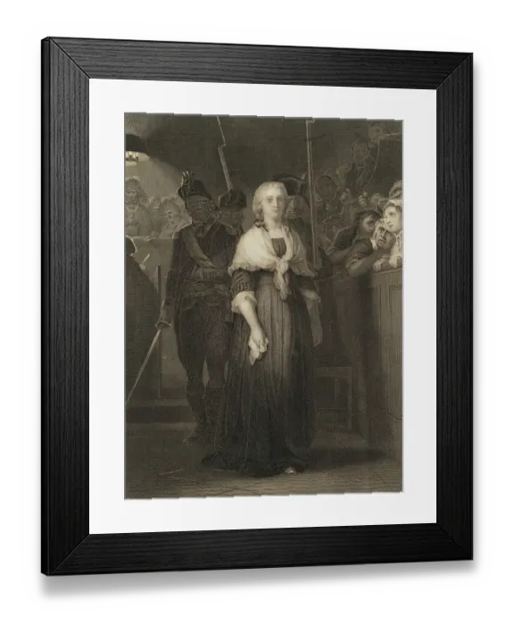 Framed Print : Citizens Gazing at the Condemned Marie Antoinette Framed Print : Citizens Gazing at the Condemned Marie Antoinette