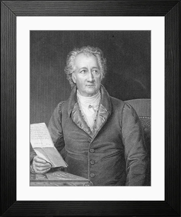Framed Print : Portrait of Author Johann Wolfgang Von Goethe Framed Print : Portrait of Author Johann Wolfgang Von Goethe