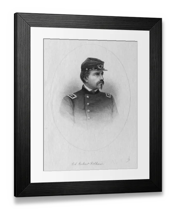 Framed Print : Portrait of Colonel Robert Gould Shaw