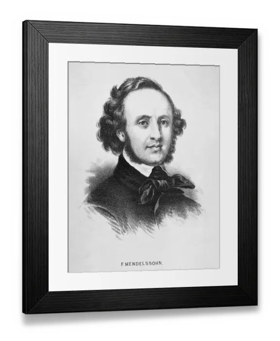 Framed Print : Felix Mendelssohn Framed Print : Felix Mendelssohn