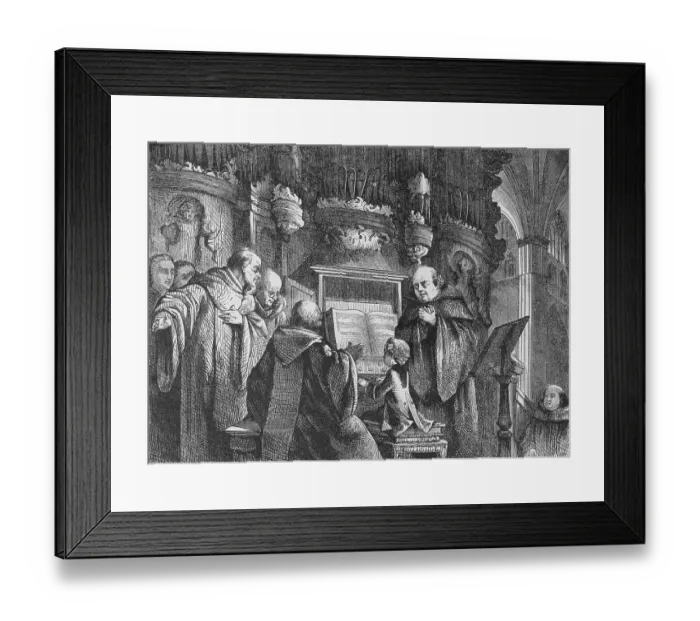 Framed Print : Young Mozart Performing at Vienna Church Framed Print : Young Mozart Performing at Vienna Church