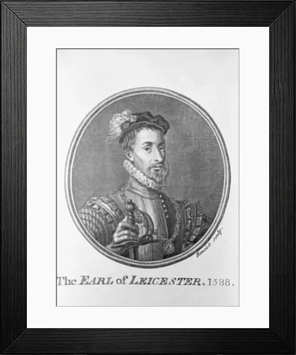 Framed Print : Portrait of Englishman Robert Dudley Leicester Framed Print : Portrait of Englishman Robert Dudley Leicester
