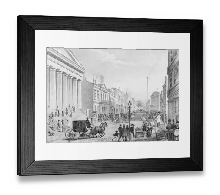 Framed Print : Buildings in Wall Street Area