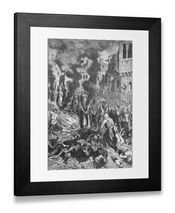Framed Print : Officials to Judge and Persecute Jews on Accusation Framed Print : Officials to Judge and Persecute Jews on Accusation