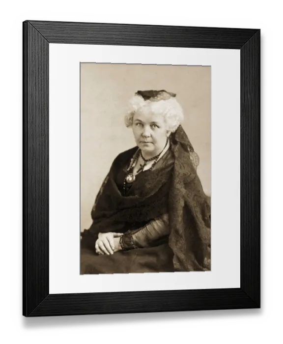Framed Print : Elizabeth Cady Stanton Framed Print : Elizabeth Cady Stanton