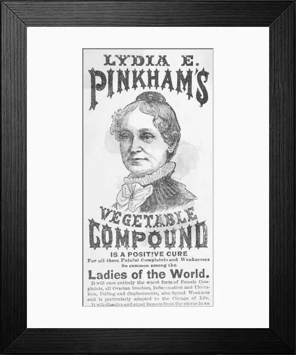 Framed Print : Advertisement of Early Medicines Made of Compounds Framed Print : Advertisement of Early Medicines Made of Compounds