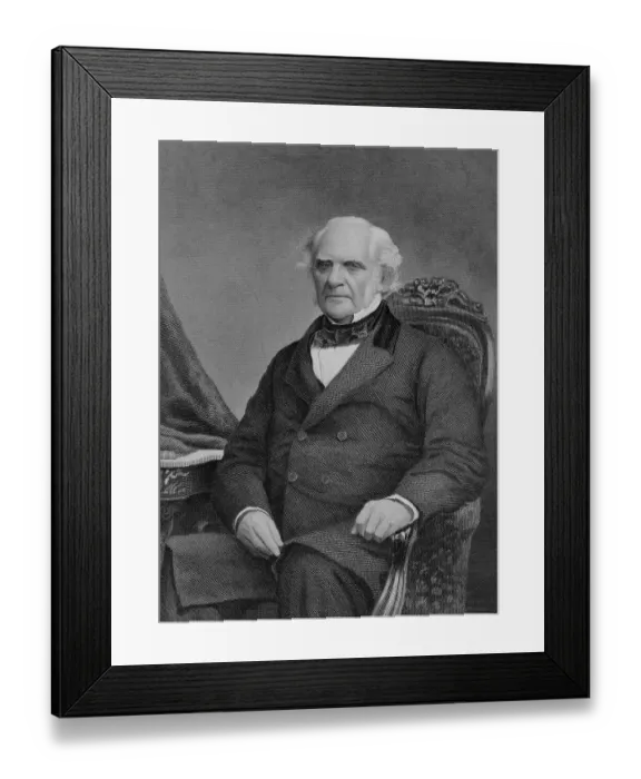 Framed Print : Engraving of George Peabody Framed Print : Engraving of George Peabody
