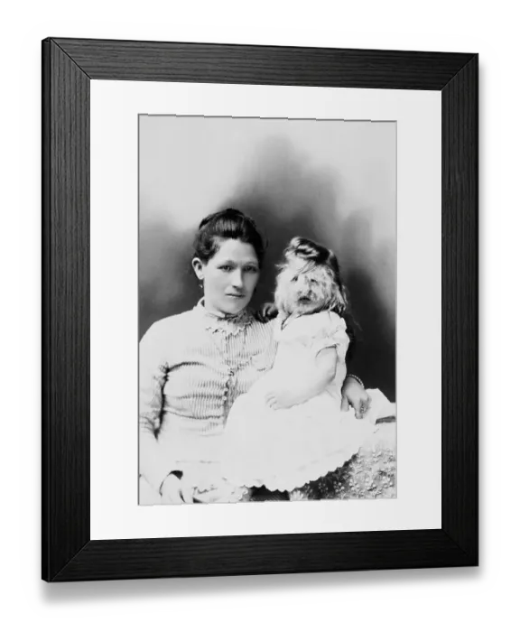 Framed Print : Woolly Baby and Her Mother Framed Print : Woolly Baby and Her Mother
