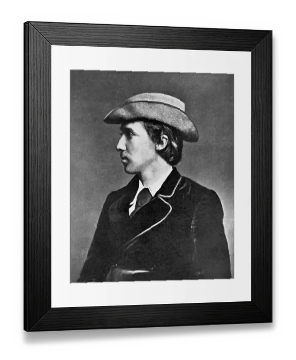Framed Print : Profile Portrait of Robert Louis Stevenson