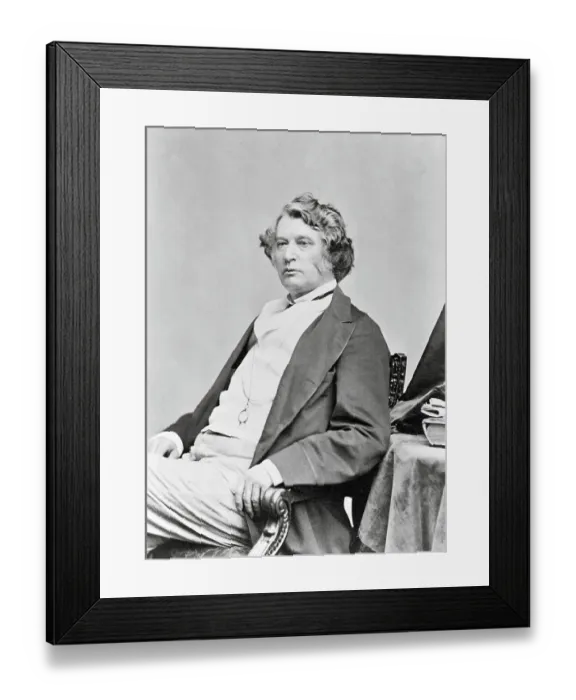 Framed Print : Portrait of Senator Charles Sumner Reposed Framed Print : Portrait of Senator Charles Sumner Reposed