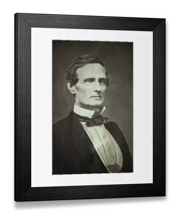 Framed Print : Confederate States President Jefferson Davis as Young Man Framed Print : Confederate States President Jefferson Davis as Young Man