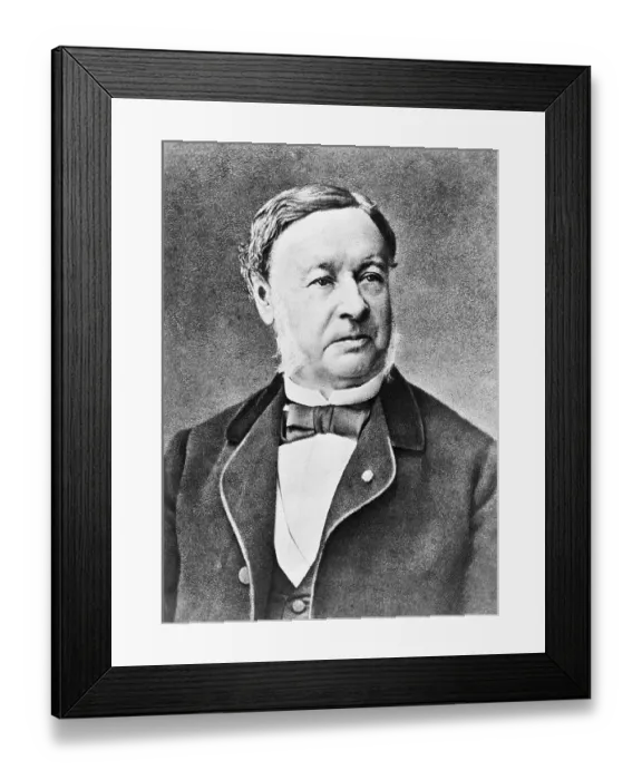 Framed Print : Portrait of Theodor Schwann Framed Print : Portrait of Theodor Schwann