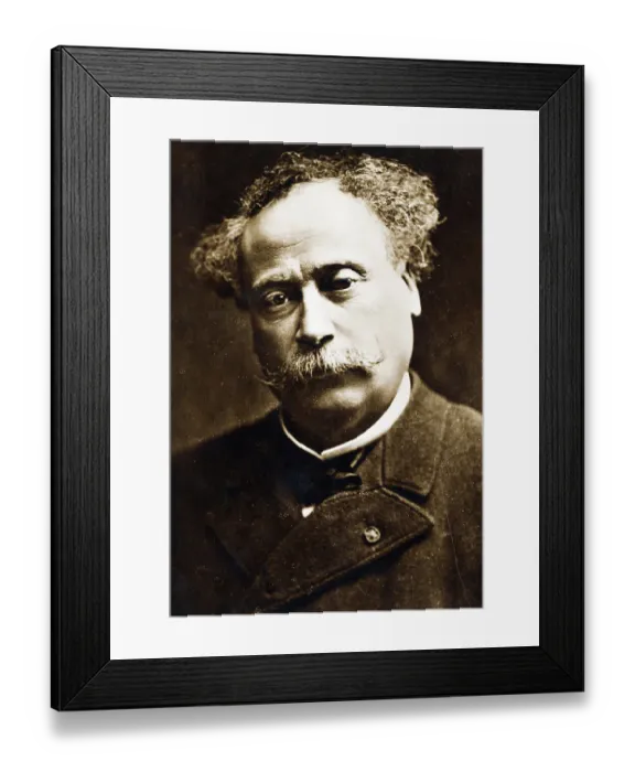 Framed Print : Portrait of French Novelist Alexandre Dumas Framed Print : Portrait of French Novelist Alexandre Dumas