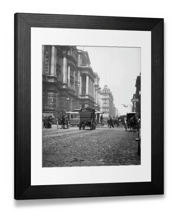 Framed Print : City Hall Court House (On R);Gen. Street Framed Print : City Hall Court House (On R);Gen. Street