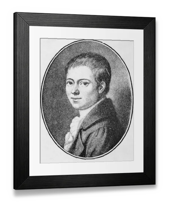 Framed Print : Portrait of Playwright Heinrich Von Kleist Framed Print : Portrait of Playwright Heinrich Von Kleist