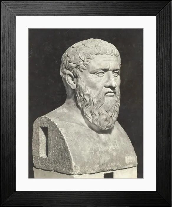 Framed Print : Bust of Grecian Philosopher Plato Framed Print : Bust of Grecian Philosopher Plato