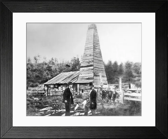 Framed Print : Edwin L. Drake's First Oil Well Framed Print : Edwin L. Drake's First Oil Well